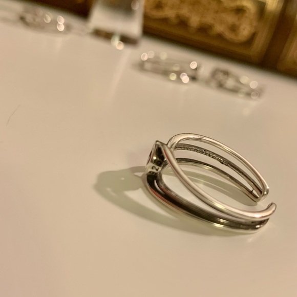 Adjustable rustic silver ring - Picture 6 of 6